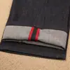 Jeans para hombre primavera y verano mezclilla bordada rectos ajustados simples de pierna recta juveniles elásticos color liso pantalones largos