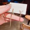 Pendientes de mariposa con concha de Dongdaemun de Corea del Sur, dos piezas, 2021, nuevos y elegantes pendientes de plata con pasador de celebridades de Internet para mujer