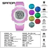 Reloj Infantil Marca Sanda, Reloj Versátil de Moda para Estudiantes de Primaria, Reloj Electrónico Deportivo Impermeable con Luces de Colores para Hombres y Mujeres