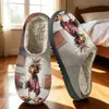 Pantuflas de Algodón para Hombre, Lindas Pantuflas Cálidas de Dibujos Animados para Mujer, Pantuflas de Algodón Estampadas de Comercio Exterior, Pod Transfronterizo Jit Dropshipping