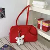 Bolso Cuadrado Pequeño Dulce Estilo Coreano de Moda 2026 Nuevo Estilo Bolso de Hombro Individual Simple Lindo para Mujer Bolso de Mano Elegante de Color Sólido