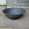 Olla Tradicional de Hierro Fundido Sartén Gruesa Olla Grande de Hierro Fundido Antigua Cuenco para Fogata Cuenco para Estufa de Leña Círculo para Fogata