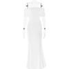 Vestido tubo sin espalda, color puro, sexy, ajustado, de moda, para exportación transfronteriza entre Europa y América, verano 2024
