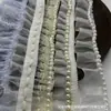 Ventas directas del fabricante: falda de encaje con perlas artificiales ropa DIY cuello con volantes de encaje ribete accesorios cinta decorativa muestra personalización