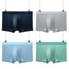 Ice Silk Cueca Masculina Boxers Jovem Estudante Shorts Cabeça Fina Verão Fresco Respirável Moda Cueca Quatro Cantos