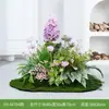 Plantas Artificiais de Flores Hy-Af7 para Decoração Suave, Plantas Verdes Falsas Populares para Paisagismo Interno e Externo, Decoração de Vitrine