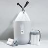 Saco de Lixo com Cordão Sacola Doméstica Cozinha Fechamento Automático Corda Espessada Saco de Limpeza Saco Plástico Branco Grande