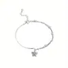 Nuevo Brazalete de Acero Inoxidable para Mujer de Amazon con Diseño de Estrella, Diseño Simple y de Nicho, Regalo para Novia, Joyería para el Día de San Valentín