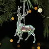 Nuevas Decoraciones Navideñas Transfronterizas, Copos de Nieve de Acrílico Coloridos, Colgantes para Árbol de Navidad, Decoraciones de Boda, Decoraciones Navideñas Tridimensionales
