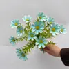 Simulación de flor de crisantemo de hierba de siete estrellas boda salón de bodas sala de estar flores decorativas 15 flores artificiales diente de león cebolla flores de simulación