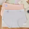 41.5-67.5kg Piezas de Rayón 10A Antibacterianas Estilo Dulce y Sencillo Panties Japoneses de Cintura Media para Mujer