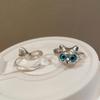 Anillo de serpiente gato femenino 2023 nueva moda personalidad viento frío anillo de dedo índice temperamento celebridad de Internet anillo de novias