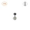 Cor de doce 1,2*8 3mm mm cor aço inoxidável diamante viscose cor mista unha labial unha do osso da orelha unha labial unha do tragus
