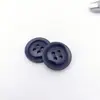 Botones de Resina de Colores de Cuatro Agujeros con Bordes Delgados, Botones Teñibles para Ropa de Trabajo, Uniformes Escolares, Ropa Infantil, Botones Redondos para Camisa
