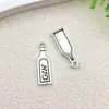 Accesorios Transfronterizos de Aleación de Plata Antigua para Manualidades Cruz de Copa de Vino Corazón Llavero Accesorios Pulsera Collar Pendiente