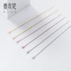 (Par) Suporte para Tigela Corrente Caixa Prata S925 com Brincos de Argola com Pino para Orelha DIY Acessórios de Joalheria Artesanais Atacado E0051