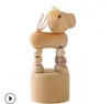 Artesanías de Madera Creativas DIY Adornos de Animales en Blanco Atracciones Puesto Guardería Juguetes para Niños Barril de Madera