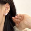 Pendientes de plata 925 con forma de mariposa, pequeños y adorables, con diseño de gota de aceite, a la moda para mujer, con perlas y clip para las orejas.