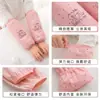 Manga Impermeable Infantil Oso de Dibujos Animados Puño de Manga para Niñas Otoño e Invierno Estudiantes de Primaria Chaqueta de Plumas Manga Anti-Suciedad