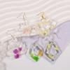 Molde de brincos pendentes de seis peças DIY Cristal epóxi formato especial folhas irregulares flor pingente de joia molde de silicone