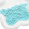 Cuentas Redondas Imitación Perla Iridiscentes No Porosas de ABS de 3-8 mm, Cuentas Sueltas, Accesorios Hechos a Mano para DIY, Decoración, Relleno para Caja de Maquillaje Macaron
