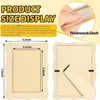 Corte Láser DIY Transfronterizo Marcos de Fotos de Madera Rectangulares de Madera con Bordes Ondulados Adornos de Marco de Fotos con Graffiti Pintado a Mano