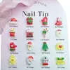 Série de Natal Transfronteiriça Decorações para Unhas Adesivos de Resina DIY Árvore de Natal Boneco de Neve Sino Chapéu Acessórios para Unhas