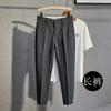 Pantalones para hombre estilo coreano modernos otoño e invierno nueva llegada pantalones recortados para hombre corte ajustado pantalones de maniquí pantalones casuales