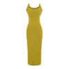 Vestido camisola sexy de color liso con escote en V pequeño para mujer, con un diseño elegante, abertura trasera de verano, corte ajustado, bodycon, elegante vestido de longitud media