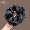Scrunchie de Cetim de Alta Moda para Mulheres 2026 Novo Estilo Simples e Elegante Acessório de Cabelo Coque Elástico de Cabelo
