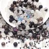 Contas Redondas de Vidro para Joias DIY 8mm, Contas Tipo Arroz, Cores Sortidas, Estilos Mistos, Cores Contrastantes, Cores Gradientes, Acessórios para Pulseiras