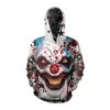 Halloween Navidad Cry Night Transfronterizo Amazon Nuevo Payaso de Terror Sudadera con Capucha Sudadera con Capucha Sudadera con Estampado Digital Hombre