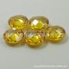 Wuzhou Haoshi Venta al por mayor En stock Zircón Redondo Color Champaña Doble Tortuga Cubic Zirconia de Colores Facetada Piedras Sueltas