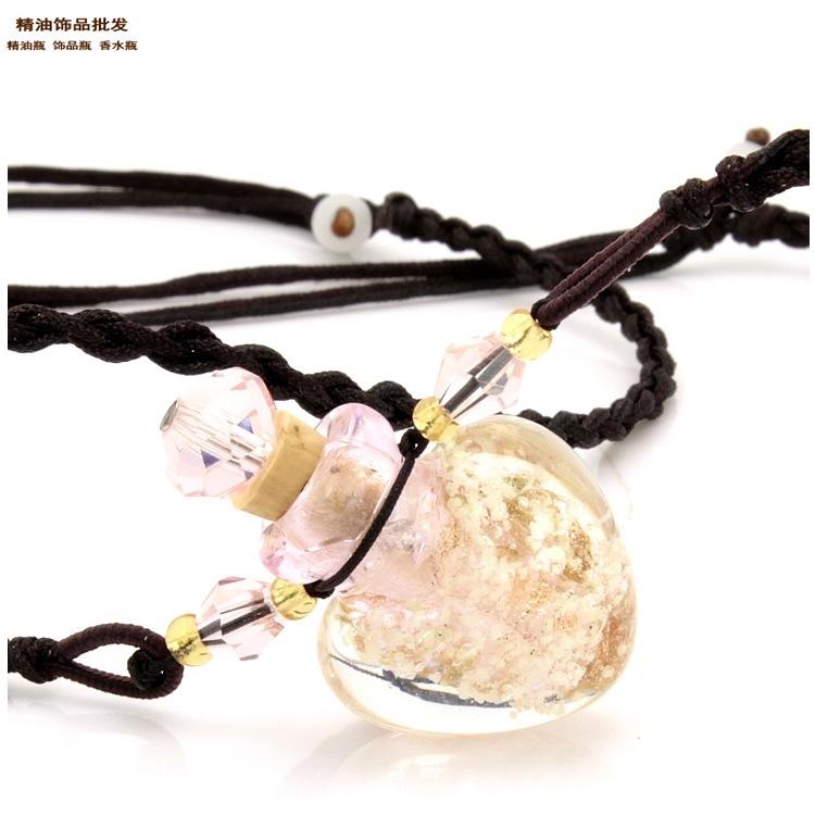 中国精油饰品网粉红色心形金莎瓶妞妞绳项链1.jpg