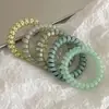 Diadema para el pelo tipo cable de teléfono de alta gama para mujer, nuevo modelo 2026, alta elasticidad, duradera, banda de goma para el pelo, accesorio para el pelo