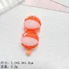 Brochetas de Fruta Transparentes de Hielo Accesorios de Resina DIY Pegamento de Crema Cabeza de Pasador Diadema Funda para Teléfono Móvil Colgante para Llavero Material para Zapatos