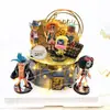 Adornos Decorativos para Pastel de Velero Estilo Europeo Accesorios Creativos del Océano Tema de Velero Cumpleaños Navegación Fluida Barco de Madera