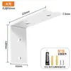 Suporte Triangular de Aço Inoxidável Não Perfurado Suporte de Divisória de Parede Estrutura de Suporte em L Código de Ângulo Ângulo Reto de 90 Graus Prateleira de Armazenamento