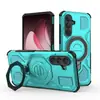 Funda Protectora Adecuada para Samsung A56-J-20 con Anillo de 360 Grados Funda Magnética Anticaídas para Samsung A36