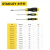 Destornillador Phillips Stanley Serie B Mango de Goma Destornillador en Forma de Flor de Goma-Plástico Mango Antideslizante Ahorrador de Mano de Obra y Duradero