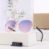 Venta al por mayor de comercio exterior nuevas gafas de sol polarizadas de metal moda europea y americana street style para mujer protección UV gafas para conducir y montar