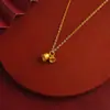Collar de Oro de Arena Vietnamita con Lazo, Duradero, Pulsera Versátil de Lujo Ligero para Mujer, Joyería de Oro de Imitación, Pulsera Grande de Flor