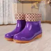 Botas de Lluvia para Mujer, Modernas, Antideslizantes, de Suela Gruesa para Verano, Resistentes al Desgaste, Calzado Exterior Casual, Botas de Lluvia de Estilo Corto, Mediano y Alto, Zapatos de Goma Impermeables