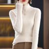Prenda Seamless Frontline Camiseta Base Ajustada de Cuello Alto para Mujer Suéter Ajustado que Combina con Todo Otoño e Invierno Nuevo Suéter Cálido