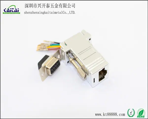 RJ45-DB9F电镀2