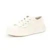 Zapatos de Lona para Mendigos 2026 Otoño Nuevos Zapatos Blancos de Suela Gruesa para Mujer Planos Versátiles Casuales para Mujer