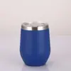 Taza de cáscara de huevo transfronteriza doble capa al vacío 12 oz Taza térmica en forma de U acero inoxidable 304 taza de huevo swig copa de vino al por mayor