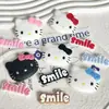 Goma Blanda de PVC Dibujo Animado Gato Grande KK Cabeza Cinco Colores Accesorios DIY Decoración para Pantuflas, Tazas, Cajas de Almacenamiento y Pegatinas