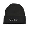 Gorro de lana de otoño e invierno, nuevo gorro de punto con letras bordadas, gorro de lana para siempre, gorro de esquí sencillo.
