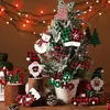 Padrão xadrez floco de neve costura vermelha preta verde madeira de Natal pingente decorativo de madeira de Natal para pendurar